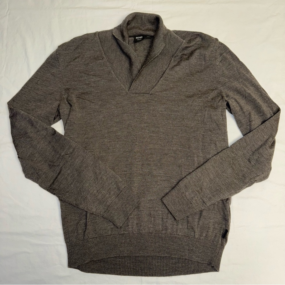 ✨HOSTPICK✨Hugo Boss Shawl Neck Jumper Sweater